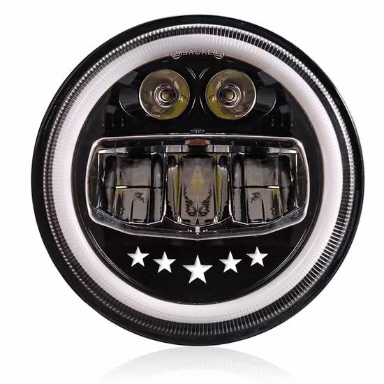 7inch 40W Hi/Lo Beam Round LED Headlight for Motorcycle Harley Jeep