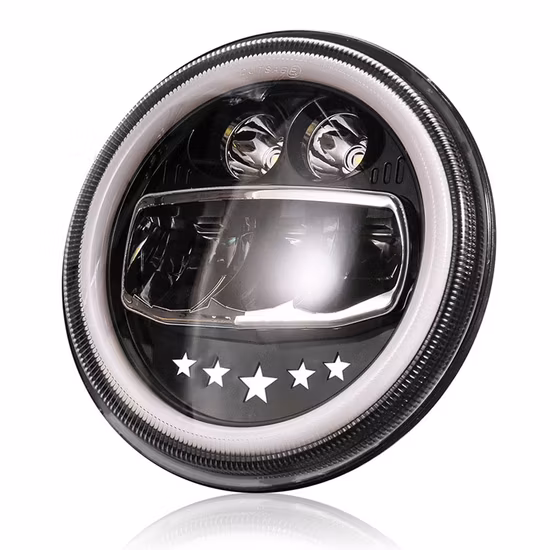 7inch 40W Hi/Lo Beam Round LED Headlight for Motorcycle Harley Jeep