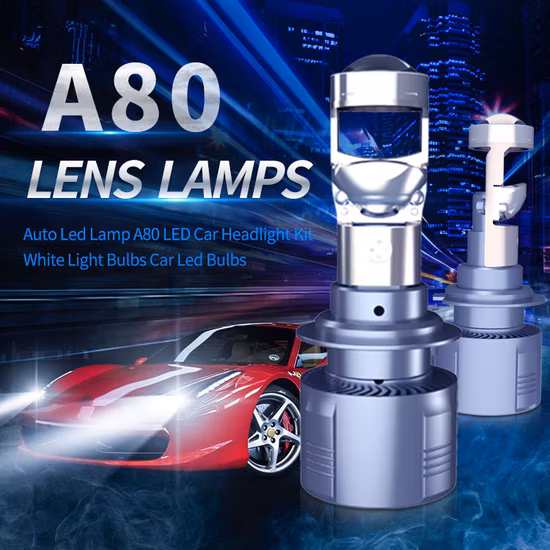 H4 LED Mini Projector Lens Motorcycle Headlight